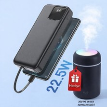 Zoli 20.000 Mah Powerbank Pd 22.5W Hızlı Şarj Dahili Type-c ve Lightning Kablolu Hediye Hava Nemlemdici