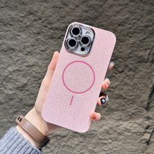 KumOziShop iPhone 17 Uyumlu Magsafe Özellikli Lens Koruma Hediyeli Simli Kılıf