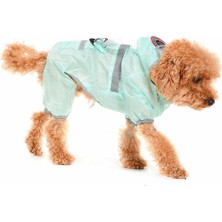Feyza Design Yeşil Paçalı Yağmurluk, Küçük ve Orta Irk Köpekler Için Şık ve Konforlu