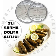 İnfeta 2'li Sarma Dolma Pişirme Aparatı Paslanmaz Dolma Sarma Altlığı Küçük ve Büyükboy