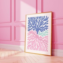 Ninastore Mercan Yosunu Baskısı | Dijital Sanat Indirme | Sevimli Yaz Sanat Baskısı | Kız Çocuk Duvar Sanatı |