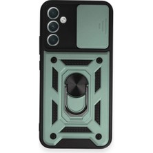 Mtxdpn Newface Samsung Galaxy A54 5g Kılıf Pars Lens Yüzüklü Silikon - Yeşil