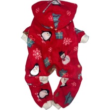 Feyza Design Yılbaşı Temalı Sevimli Köpek ve Kedi Tulumları 75CM ve Üzeri