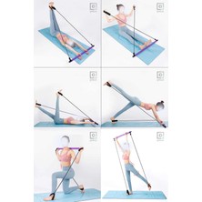 PremiumPort Taşınabilir Pilates ve Crossfit Direnç Seti, Fitness ve Vücut Geliştirme Için