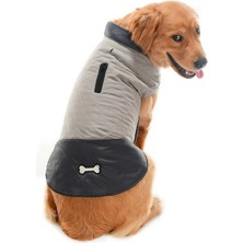 Feyza Design Orta ve Büyük Irk Köpek Montu, Nifler Gri, Rahat ve Şık Tasarım