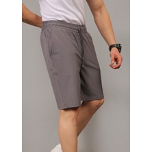 Eydamoon Erkek Füme Baggy Kesim Likralı Paraşüt Kumaş Hızlı Kuruyan Yazlık Şort&bermuda