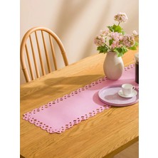 LC Waikiki Pembe Fiyonk Figürlü Runner 45X150 cm  (S6)