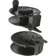 PremiumPort Pratik ve Dayanıklı Universel Makara Aparatlı, Siyah Renk, 1 Adet