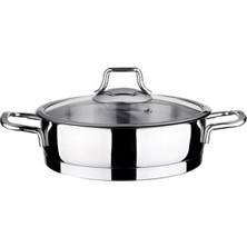 Skygo Vita 20CM Cam Kapaklı Çelik Sahan