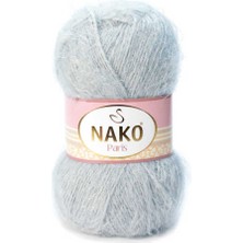 Nako Paris (5 Adet) 10914 Metalik Gri Renk El Örgü Ipliği