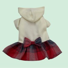 Feyza Design Sıcacık ve Şık Ekose Polar Köpek Elbisesi, Rahat ve Havalı Tasarım