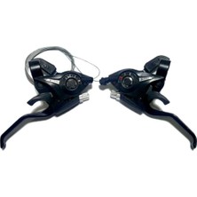 PremiumPort 3x7 21 Vites Fren Kollu Vites Kolu Seti, Dayanıklı ve Şık Tasarım