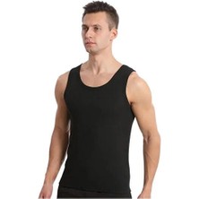 Özten Bambu Erkek Atlet - Antibakteriyel ve Nefes Alan Tasarım Siyah - Xl