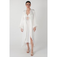 Homay 6’lı Özel Tasarım Saten Dantel Çeyiz Gecelik & Pijama Seti