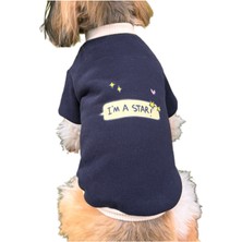 Feyza Design Lacivert Köpek Sweat Kazağı Hoodie, Şık ve Rahat Tasarım