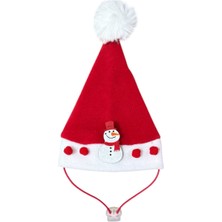 Feyza Design Ayarlanabilir Kedi Köpek Yılbaşı Noel Şapkası, Şık ve Konforlu Tasarım