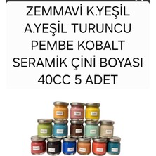 Şekercimm Seramik Çini Boyası 40CC 5 Adet
