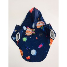 Feyza Design Şık Uzay Desenli Erkek Kadın Montu, Rahat ve Trend Tasarım