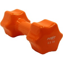 PremiumPort Turuncu Vinyl Dambıl 2.5 Kg, Sağlıklı ve Şık Spor Aksesuarı