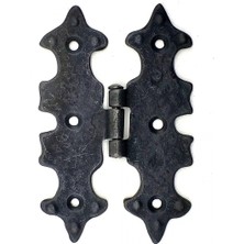 Hayat Store Antika Tarz Dekoratif Pirinç Lale Menteşe - 104X77 Mm, Oksit