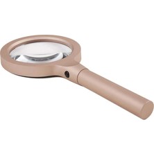 Hayat Store 12 LED Işıklı 10X Büyüteç  ,yaşlılar ve Çocuklar Için Okuma Saplı  Metal Büyüteç 8013