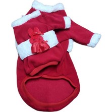 Feyza Design Yılbaşı Temalı Sevimli Köpek ve Kedi Elbisesi, Şık ve Renkli Tasarım