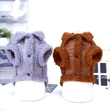 Feyza Design Yumuşak ve Sıcak Düğmeli Evcil Hayvan Yeleği, Konforlu ve Şık Tasarım