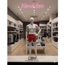 Cotboxer Pamuklu Desenli Erkek Boxer Nefes Alabilen Kumaş Yapısı Playboy Model 2xl - Desenli