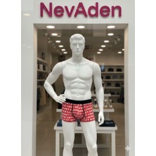 Cotboxer Pamuklu Desenli Erkek Boxer Nefes Alabilen Kumaş Yapısı Love Model 2xl - Desenli