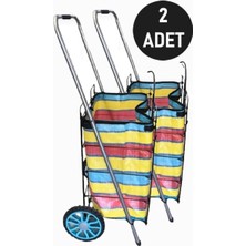 PremiumPort Iki Adet Pazar Arabası Çantası, Pratik ve Hafif Tasarım