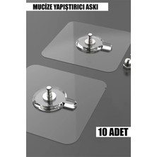 PremiumPort Pratik Vidalı Askı Seti, Dikişsiz Çivi ve Vida Çıkartmaları (10'lu)