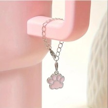 Soft Pati Charm Kedi Pati Detaylı Termos Ile Uyumlu Şık Aksesuar Quencher Stanley