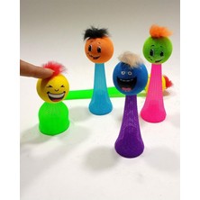 abnturk At Fırlat Zıp Zıp Oyuncak 1 Adet Parmakla Fırlayan Suratlar Emoji Toplar Süper Işık Show