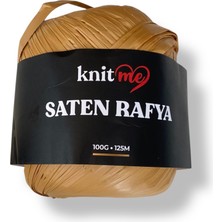 Knitme Knit Me Saten Rafya-Raffia Iplik 100 gr Sütlü Kahve