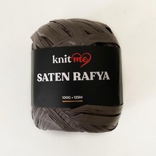 Knitme Knit Me Saten Rafya-Raffia Iplik 100 gr Kahve