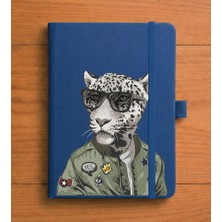 Adasena Tarihsiz 192 Sayfa Mini Termo Defter Baskılı Desenli 9X14 cm Lacivert - Karizma Kaplan