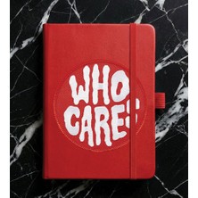 Adasena Tarihsiz 224 Sayfa Termo Defter Baskılı Desenli 13X21 cm Kırmızı - Who Cares
