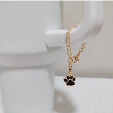 Soft Pati Charm Kedi Pati Detaylı Termos Ile Uyumlu Şık Aksesuar Quencher Stanley
