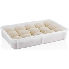 Gastroplast Polipropilen Kırılmaz Pizza Hamur Teknesi ve Kapağı.restoran, Otel, Fırın ve Pizzacılar Için - Dayanıklı Hamur Saklama Teknesiz