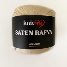 Knitme Knit Me Saten Rafya-Raffia Iplik 100 gr Krem