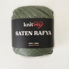 Knitme Knit Me Saten Rafya-Raffia Iplik 100 gr Haki