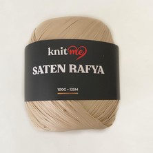Knitme Knit Me Saten Rafya-Raffia Iplik 100 gr Vizon