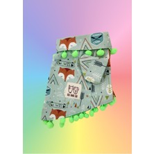 Feyza Design Açık Yeşil Tilki Desenli Köpek Gömleği, Şık ve Rahat Kullanım