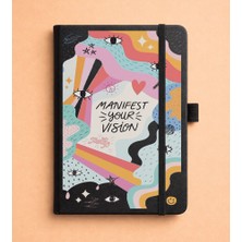 Adasena Tarihsiz 192 Sayfa Mini Termo Defter Baskılı Desenli 9X14 cm Siyah - Manifest Your