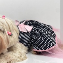 Feyza Design Sevimli Pembe ve Siyah Köpek Elbisesi, Şık ve Rahat Tasarım