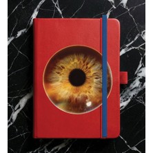 Adasena Tarihsiz 224 Sayfa Termo Defter Baskılı Desenli 13X21 cm Kırmızı - Iris