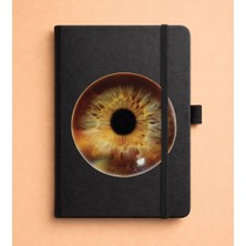 Adasena Tarihsiz 192 Sayfa Mini Termo Defter Baskılı Desenli 9X14 cm Siyah - Iris