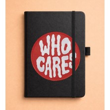 Adasena Tarihsiz 224 Sayfa Termo Defter Baskılı Desenli 13X21 cm Siyah - Who Cares