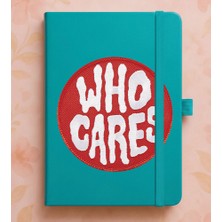 Adasena Tarihsiz 224 Sayfa Termo Defter Baskılı Desenli 13X21 cm Turkuaz - Who Cares