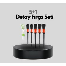 Aksesuar Kuşu 5+1 Parça Oto Detay Temizlik Fırça Seti, Aracınızın Her Köşesi İçin Profesyonel Temizlik, Araç İçi ve Dışı Detaylı Temizlik Seti, 5 Fırça + 1 Klima Fırçası